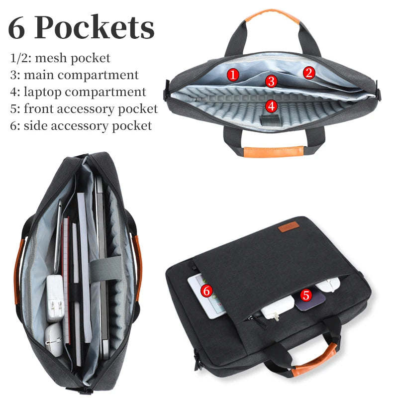 WOMT Umhängetasche Business - 15,6 Zoll Polyester Kompakt