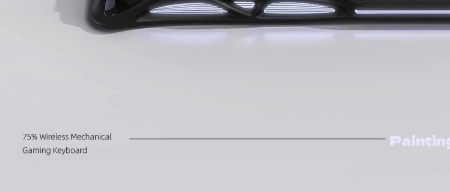 Gravastar 75k1 Mechanische Tastatur - RGB, BT, Alu, 2.4G