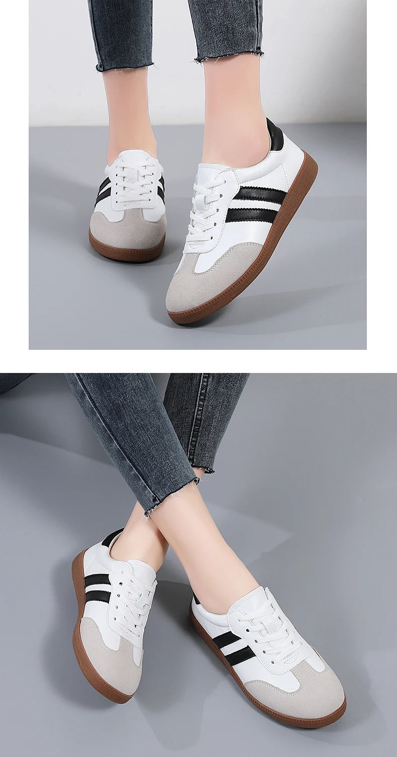 Women Sneakers Fashion Shoes Spring Trend Casual Flats Female New Fashion Comfort White Vulcanized Platform Shoes for Women