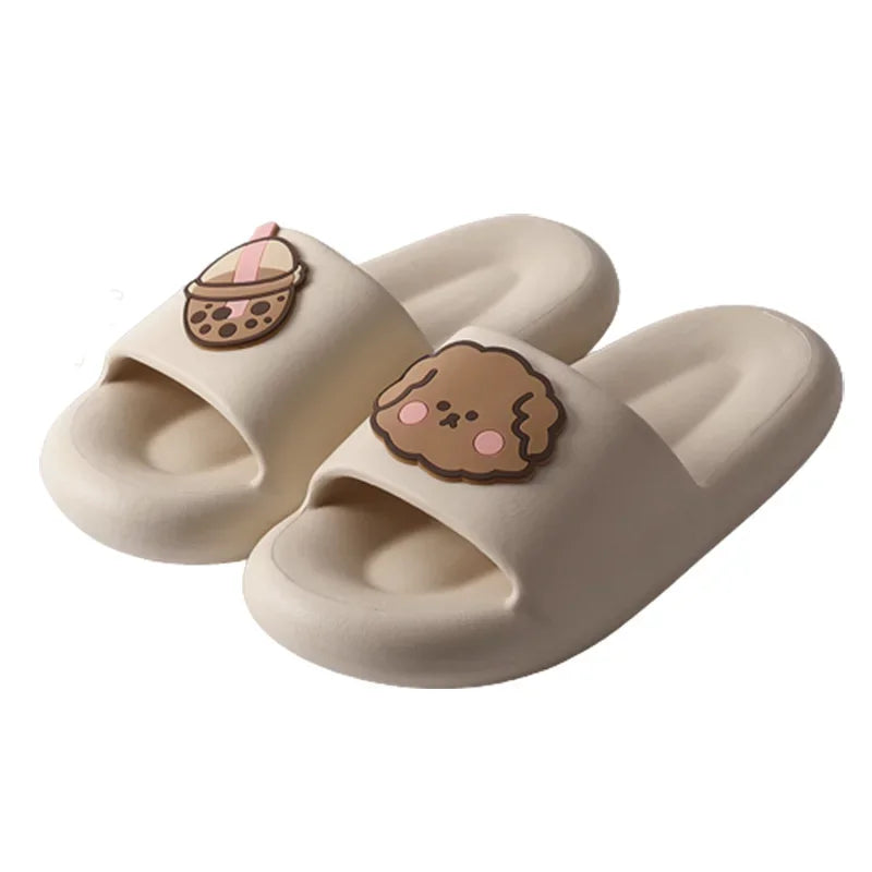 New Soft EVA Slippers Couples Home Slipper Outdoor Beach Summer Sandals Bath Men Flip Flops Non-Slip Women Thick Sole Shoes