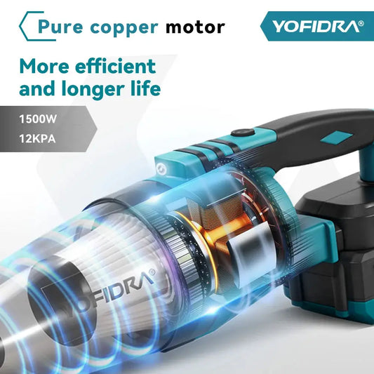 YOFIDRA Staubsauger – 18V Akku, 12 kPa Saugkraft, 650 ml