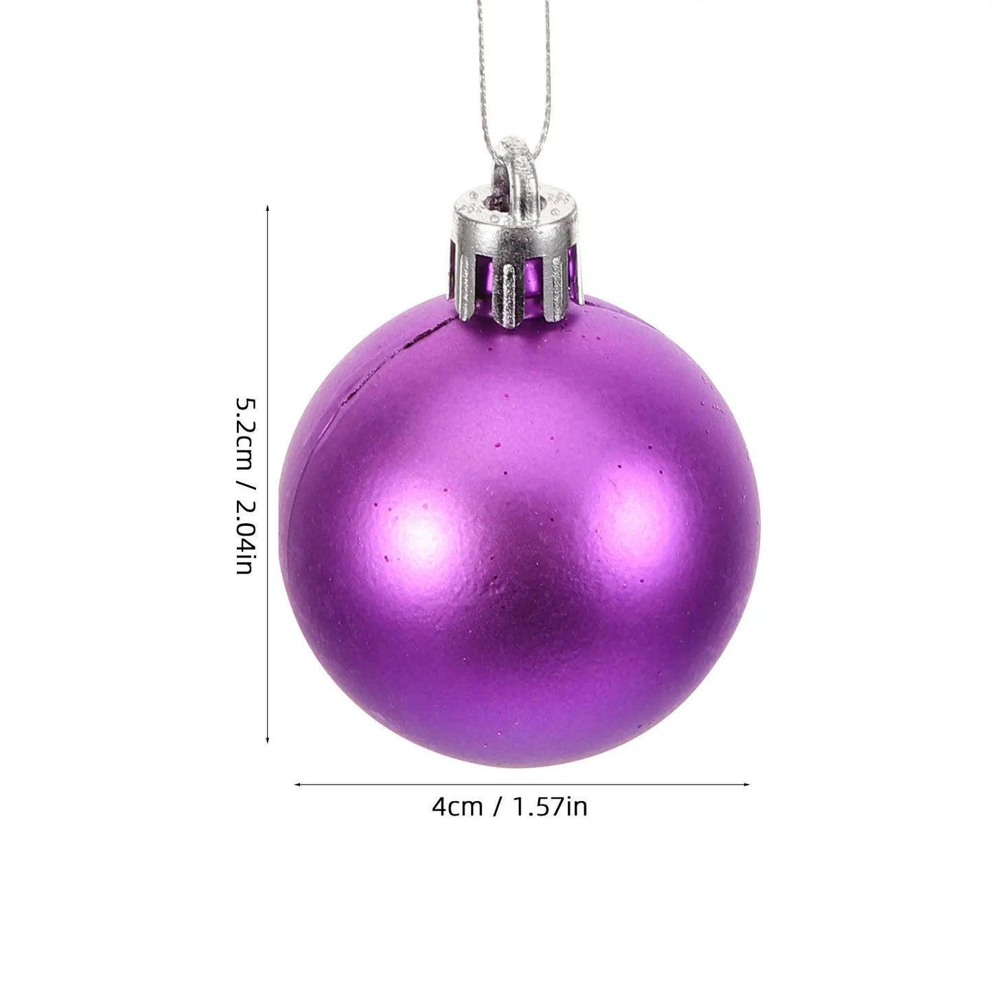 Choice Weihnachtskugeln Glänzend Kunststoff - 1000 Stück, Lila