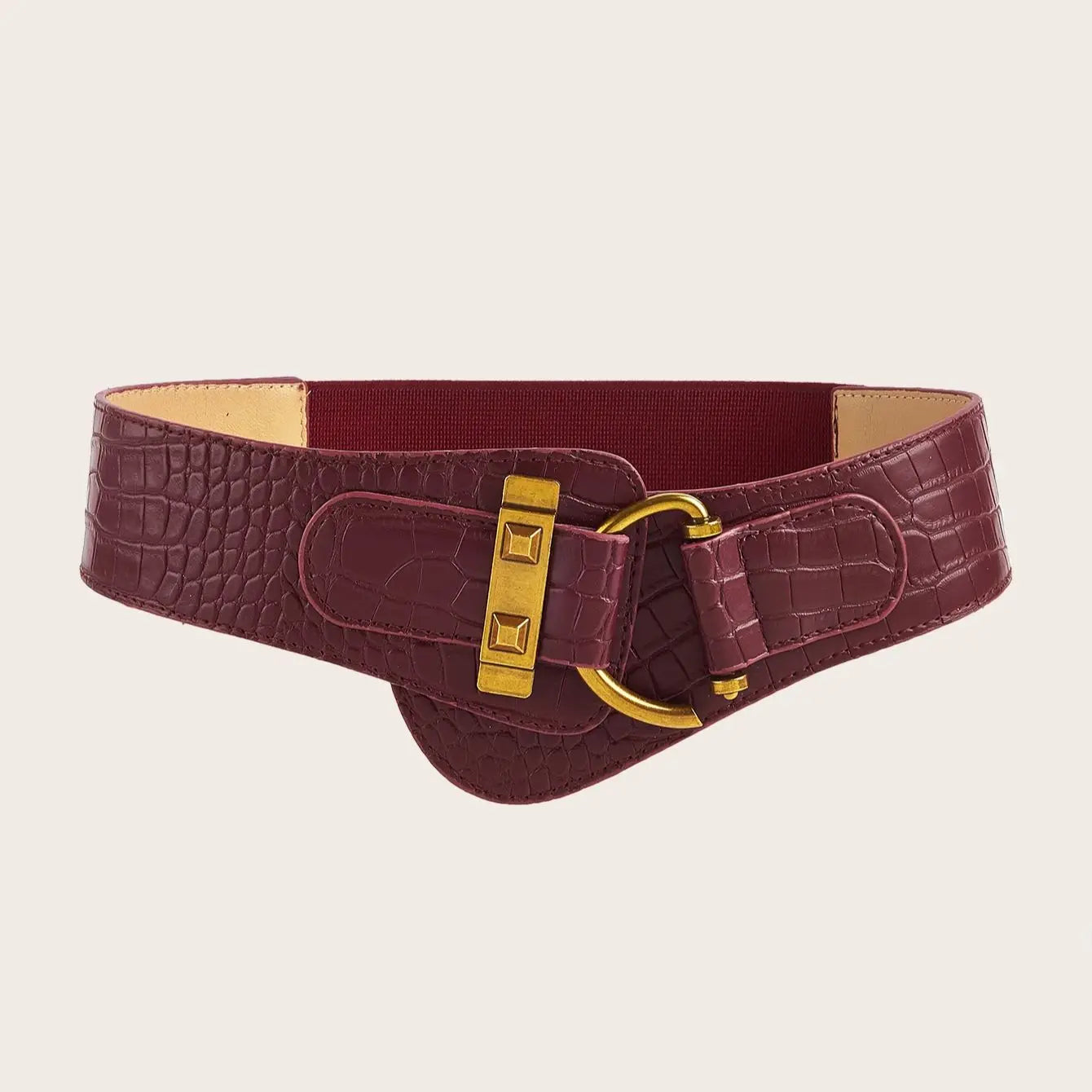 Guangdong Gürtel Elastisch - Beige Knopfleiste 5 Cm