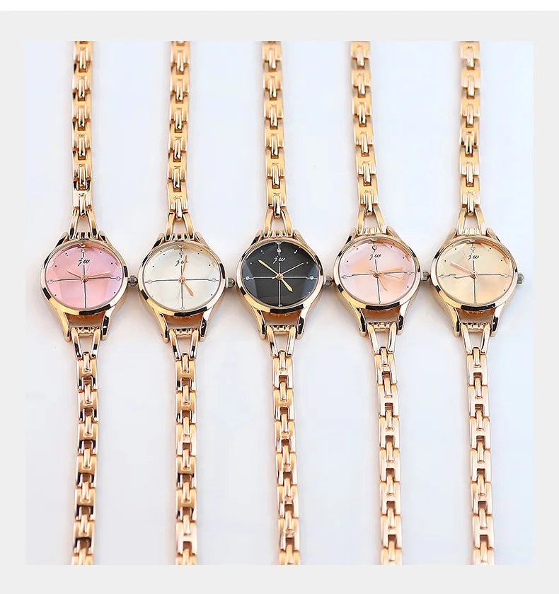 Retro Strass Uhr 2025 - Frauen Armband Uhren Elegant Roségold - Damen Luxus Quarz Armbanduhr Relojes Para Mujer