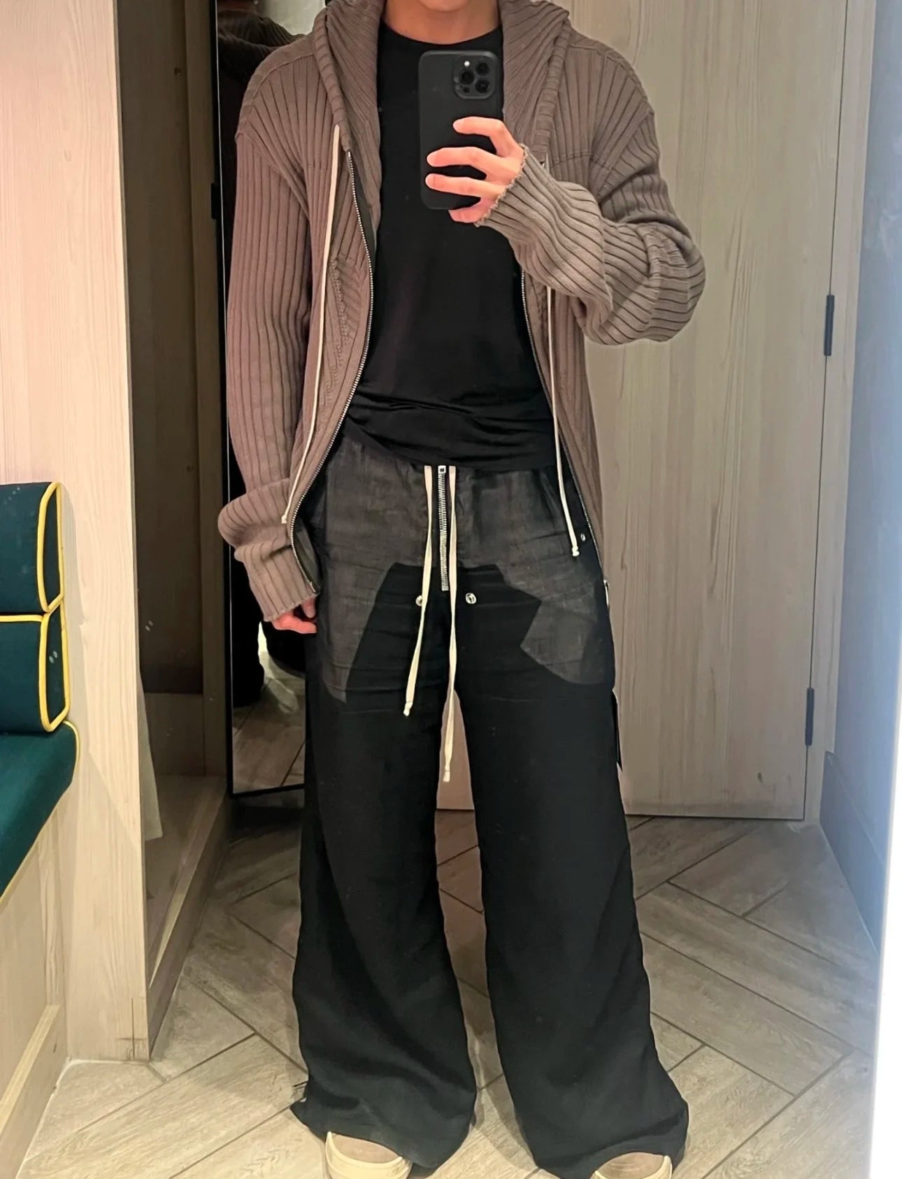 HighStreet Herrenpullover O-Ausschnitt - M-L, Standard, Braun