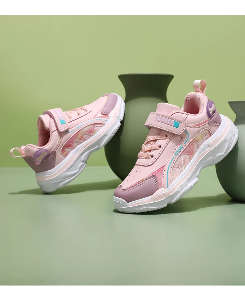 Schule Sneaker Für Mädchen Rosa 2025 Neu Komfortabel Frühling Casual Schuhe Für Kinder Weich Flexibel Kinder Mädchen Sport Schuhe