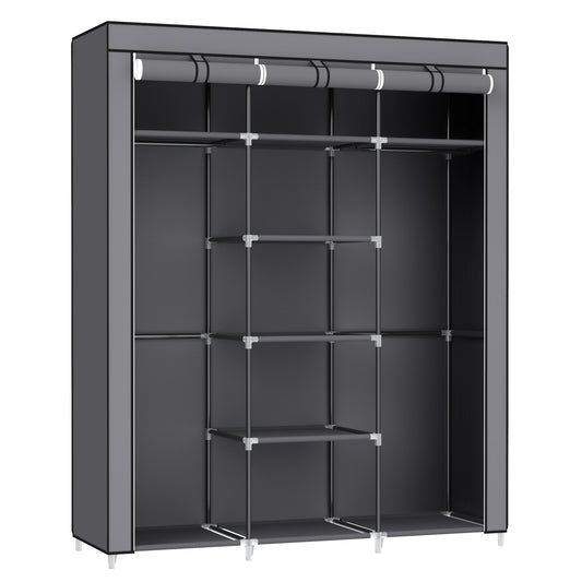 SONGMICS closet foldable wardrobe with clothes rails