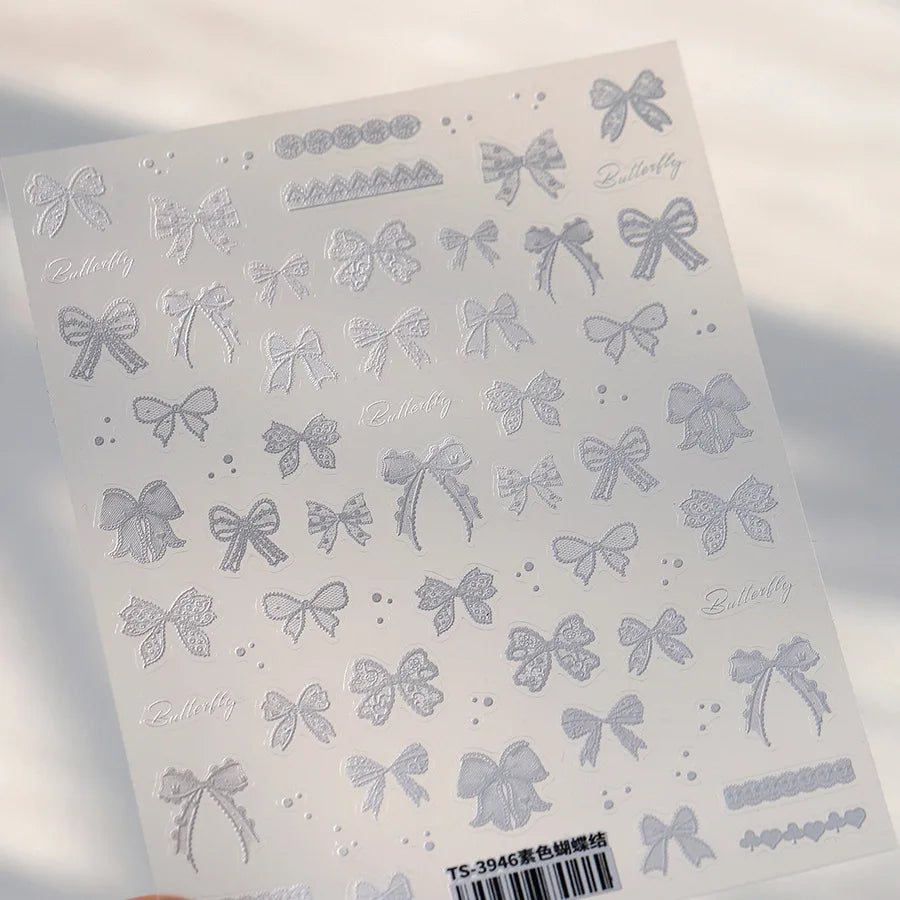 RhstoeChoice 5D Nagelsticker Goldrand - Herz Mond Stern