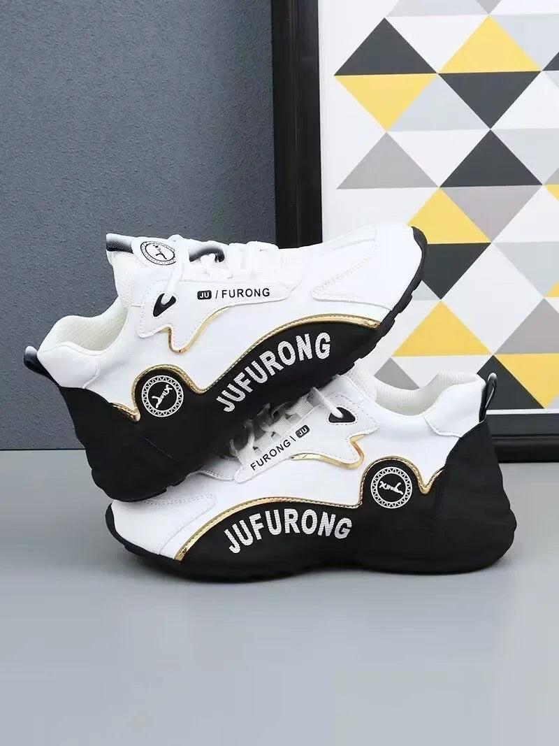 Man 2024 Luxury Sneakers Sports Shoe Women Casual Sneakers Chunky Sneakers Couples New Designer Soft-soled Leather Running Shoes