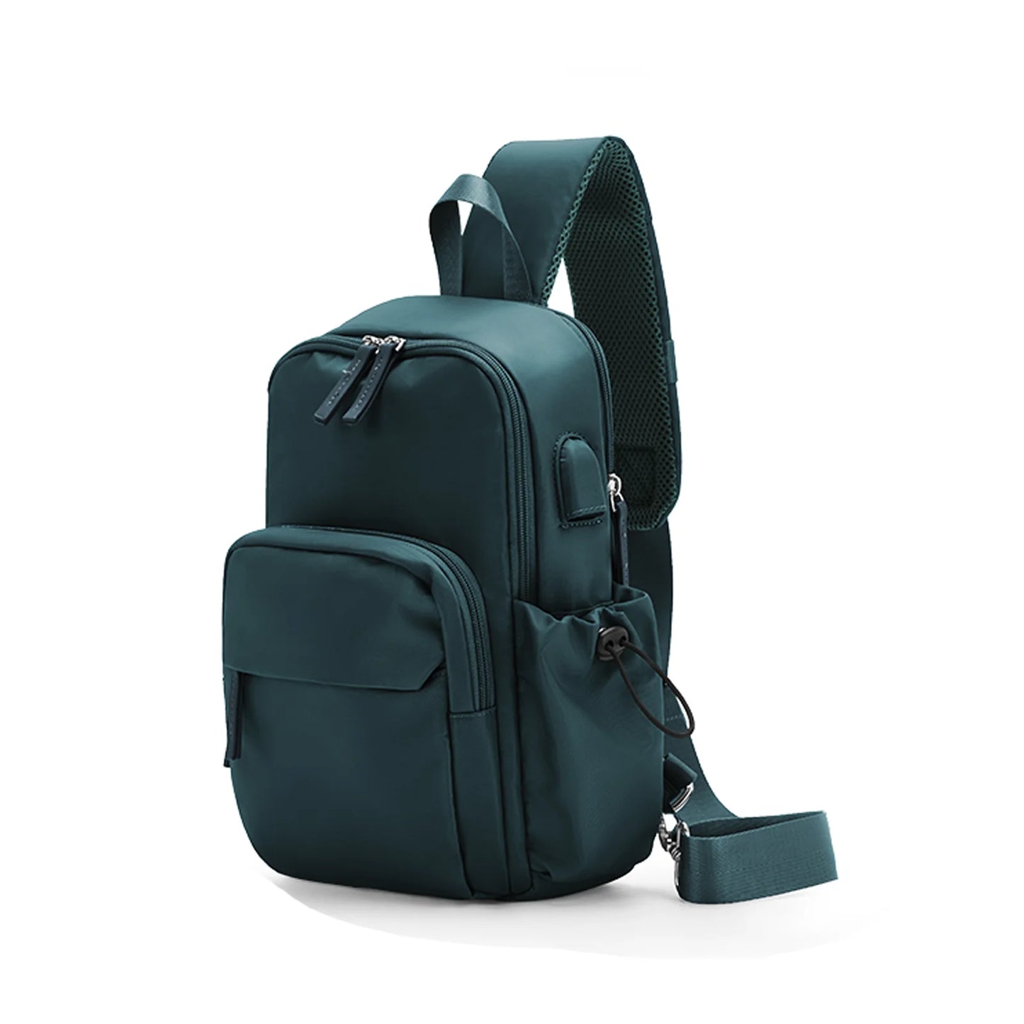 Versatile Chest Bag for Men Women Casual Sports Crossbody Bag Fashion Small Shoulder Bag with USB Charging Large Capacity Waist