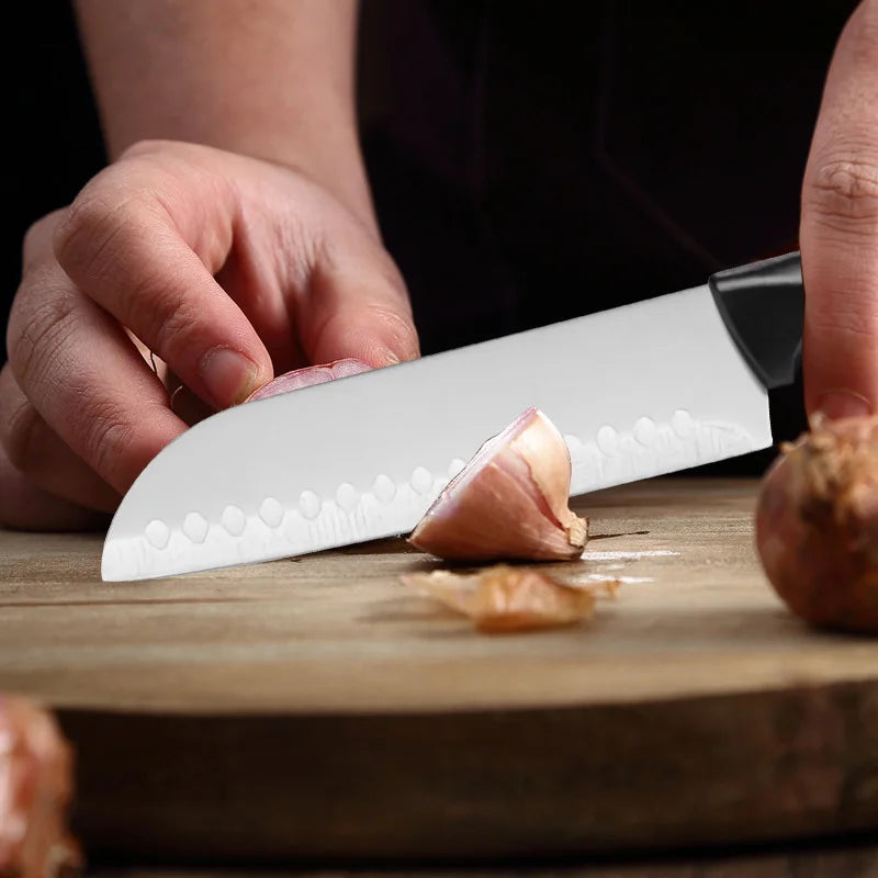 Edelstahl Küche Messer Set Werkzeuge 2025 - Geschmiedet Küche Messer Schere Schäler - Chef Slicer Paring Hackmesser Geschenk 5 Stück Set