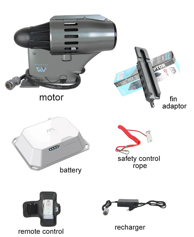 SUP Motor 2025 - AQUA MARINA BLUEDRIVE POWER FIN 12V Electric für Stand Up Paddle