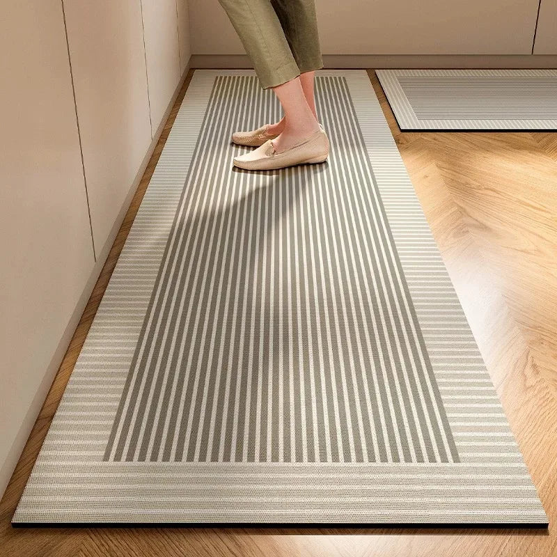 New Super Absorbent Kitchen Floor Mat Diatom Mud Pad Bath Pad Anti-Slip Carpet Kitchen Mats Wipeable Wash Long Strip Carpet