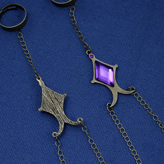 Brățară Akemi Homura pentru femei, stras, brățări pentru femei, bijuterii pentru cupluri, metal, Puella Magi Madoka Magica, Bague Femme