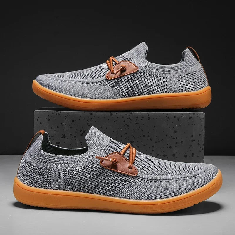 Men Casual Sneakers Minimalism | Zero Drop Sole | Walking Shoes Outdoor Breathable Non-slip Flats Loafer Mens Driving Shoes 2025