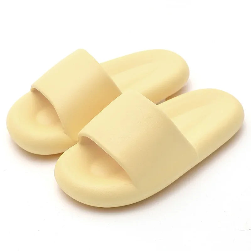 New Soft EVA Slippers Couples Home Slipper Outdoor Beach Summer Sandals Bath Men Flip Flops Non-Slip Women Thick Sole Shoes