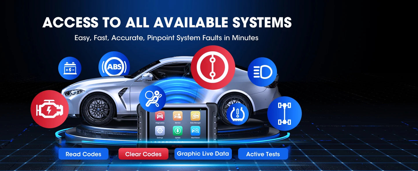 Autel MaxiCOM MK808S OBD2 Scanner Automotivo Auto Diagnose Werkzeug OBD 2 Scanner Aktiv Test Code Reader Schlüssel Codierung Werkzeug