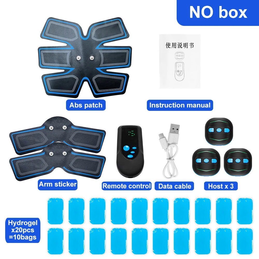 Electric Muscle Stimulator EMS Abdominal Hip Trainer Fitness Training Home Gym Body Slimming Waist Trainer Loss Massager