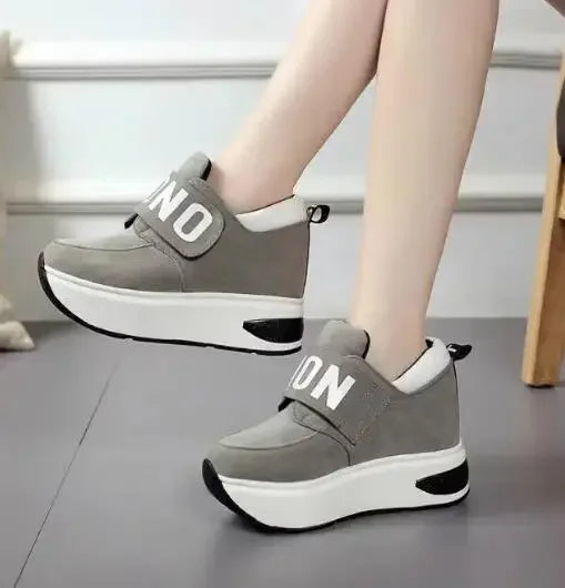 NEW Platform Wedge Sneakers Ladies Shoes Sneaker Casual Shoes Trainers Women Female Shoes Black Red Sneaker Women Tenis Feminino