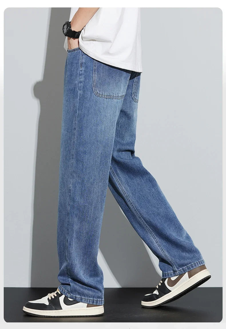 Guangdong Jeans Lockere Passform - 100% Baumwolle Weit