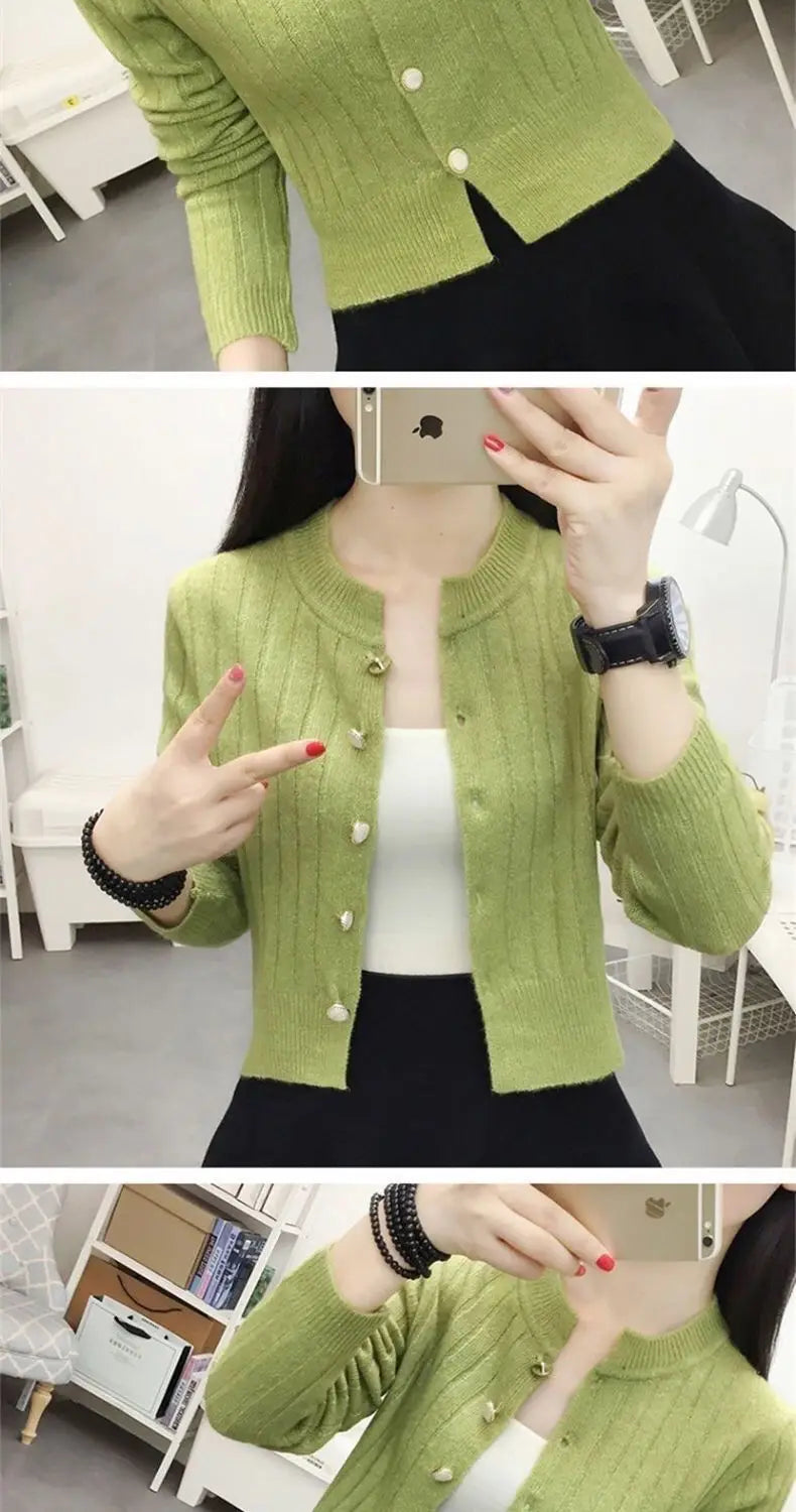 Cardigan CN Fujian Light Short - Mărime Short, Guler Rotund