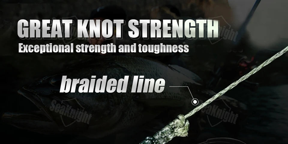 SeaKnight Brand W8 II Series Fishing Line 8 Strands 500m 300m anti-UV anti-saltwater Coating, Multifilament PE Line Braided Wire