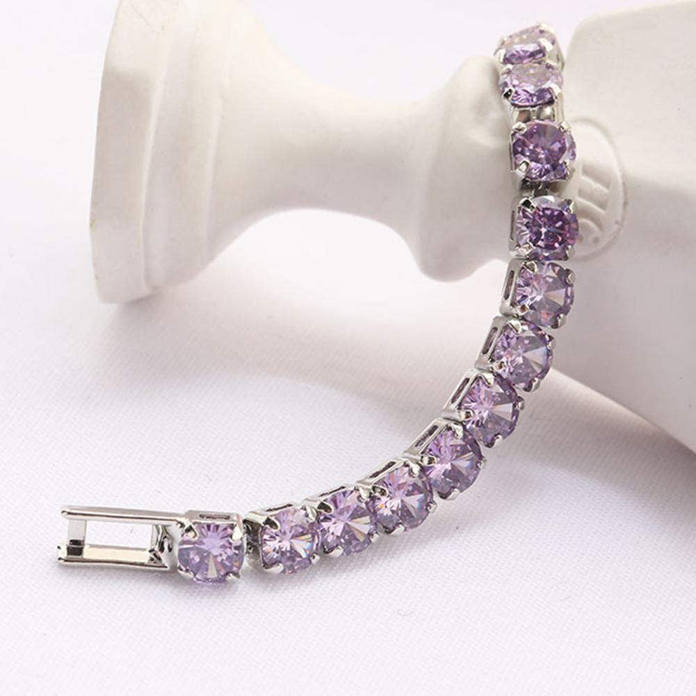 Mode Armband Strass Zart Exquisit Mehrfarbig Funkelnd Dress-up Hinreißend Tennis Armband Frauen Handgelenk Schmuck