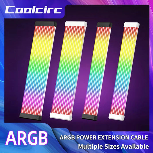 LED-Strip 2025: Coolcirc ARGB LED Light Strip Bar 8/24-PIN Motherboard Power Extension Cable Flexible DIY Collection
