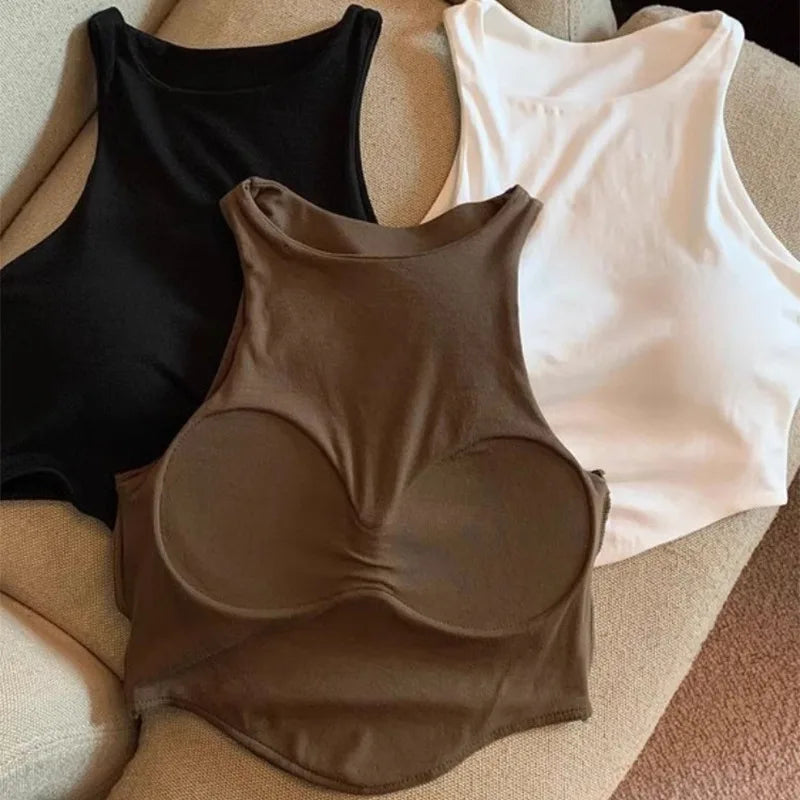 Clothing Damen Sportbustier Komfort - Cups Baumwolle Kurz