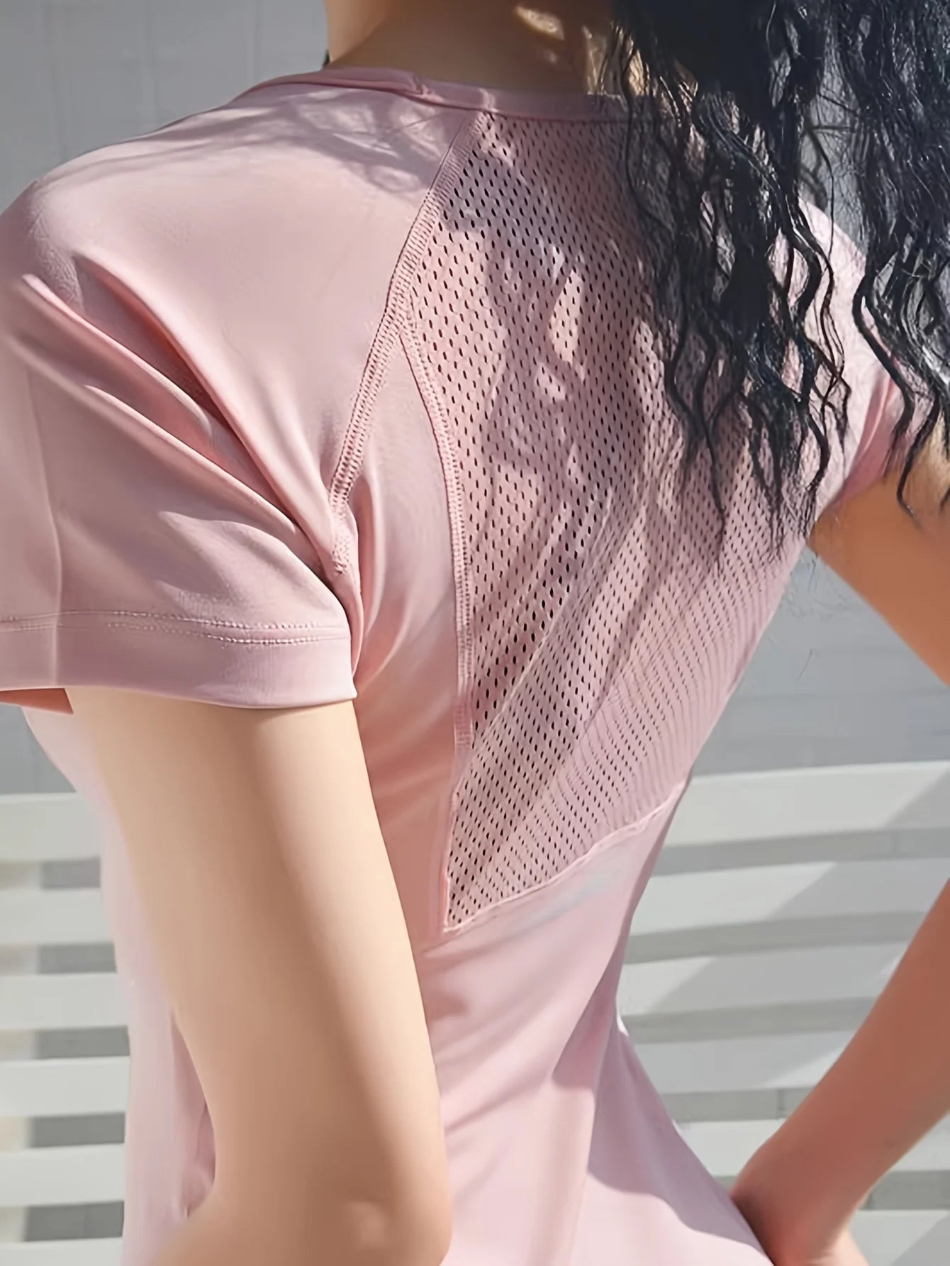 Sport T-Shirt Frauen Sommer Atmungsaktiv elegant Beauty Back Fitness Wear Schnell Trocken Laufen Training Kurze Ärmel Yoga Top