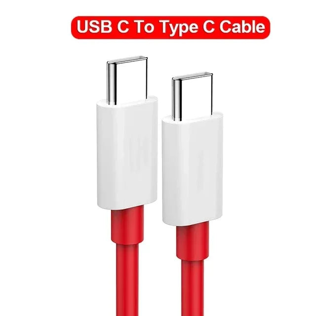 Ladekabel 2025: PD 65W Supervooc OnePlus Ace - USB C Type C Warp Dash Charge Fast Charger Collection - Golden Bridge Store