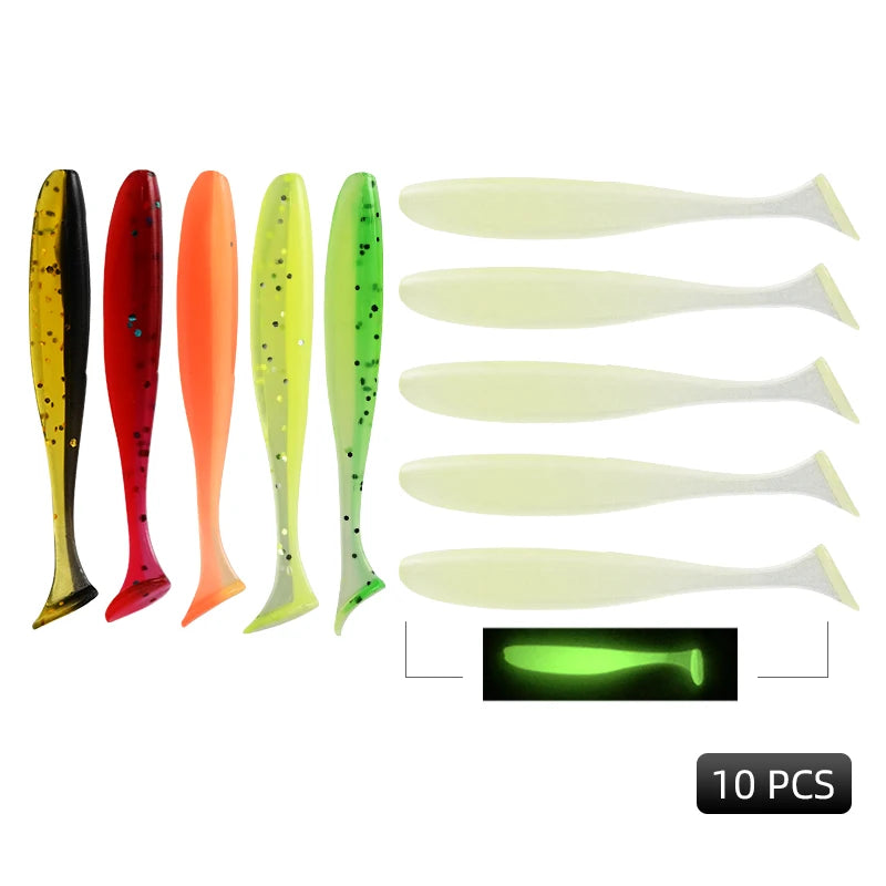 MEREDITH Easy Shiner Angelköder 50mm 65mm 75mm 100mm Wobbler Karpfen Angeln Weiche Köder Silikon Künstlich Plastik Köder