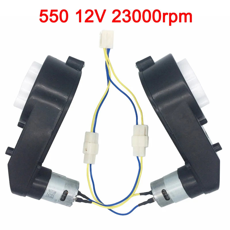 Motor de mașină electrică pentru copii 2025: Cutie de viteze 12V/6V CC - Colecție RC de mare viteză