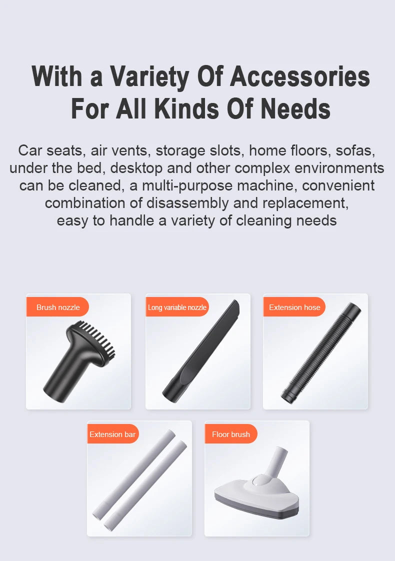 Cordless Wireless Vacuum Cleaner for Home Appliance Brushless Vaccum Cleaner for Car Home Cleaning Vacuum Cleaner