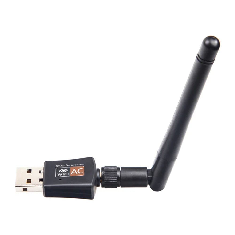 WiFi-Adapter 2025: Dual-Band 600Mbps USB - 2.4GHz 5GHz Antenna Collection