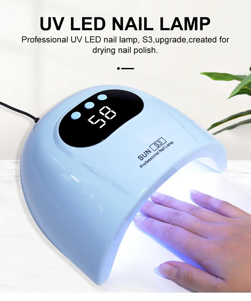 Limegirl UV Lampe 88W Schnell - 24 LEDs 17.5x18x8.7cm