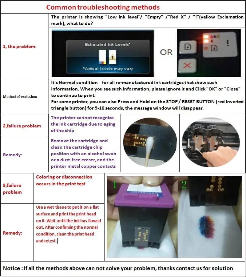 COAAP 305XL Refilled Ink Cartridge Replacement for HP 305 XL HP305 DeskJet 2710 2720 4110 4120 4130 ENVY 6010 6020 6030 6420
