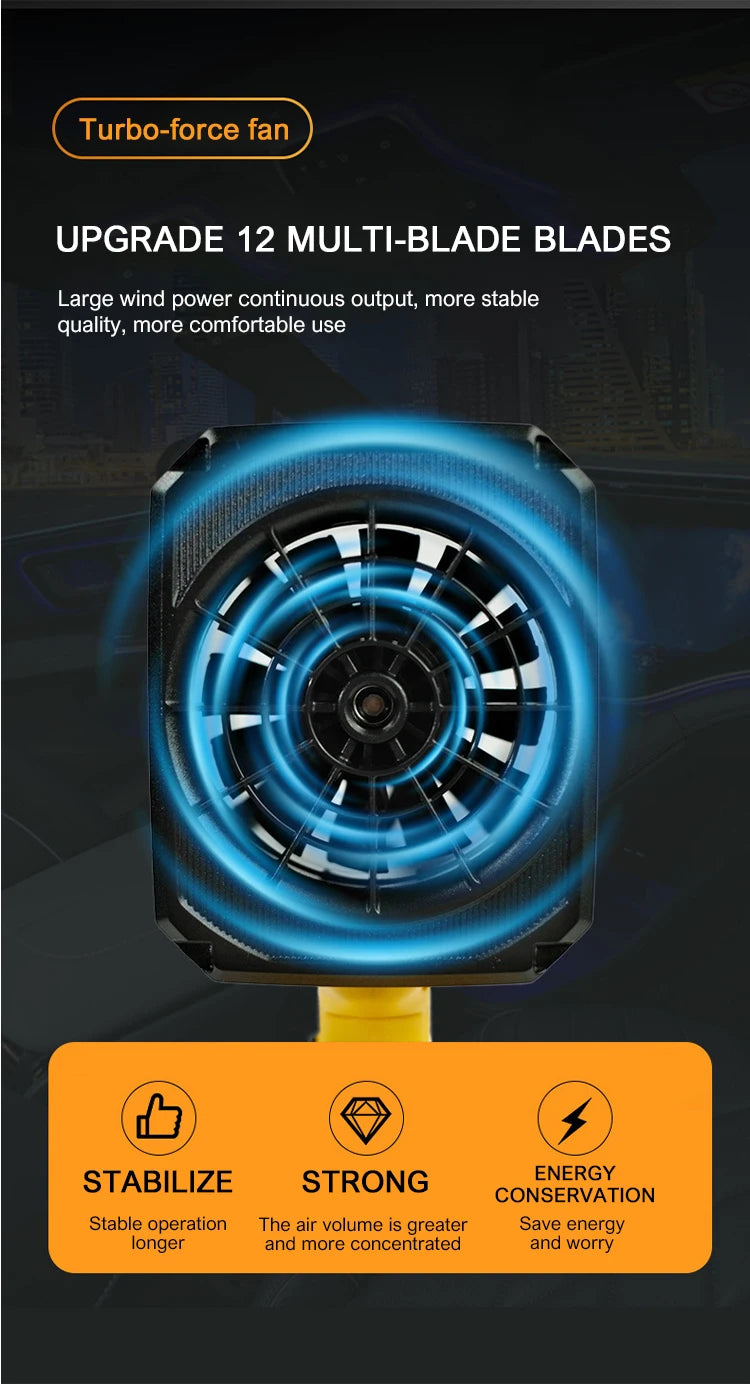 Powerful Air Blower 33000RPM/min Car Violent Blower Air Gun Turbo Jet Fan Electric Handheld Turbofan for Makita/Milwaukee/Dewalt