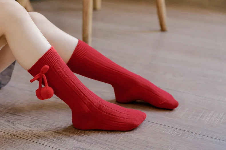 Kawaii Prinzessin Kniehoch Socken - Größe 0-4J Baumwolle