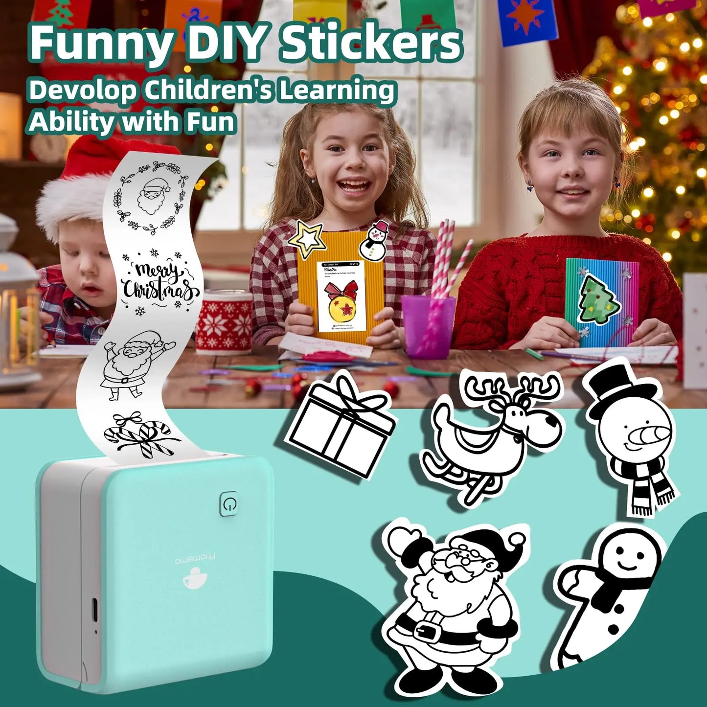 Premium Mini Bluetooth Drucker - 58mm Thermo Akku2000