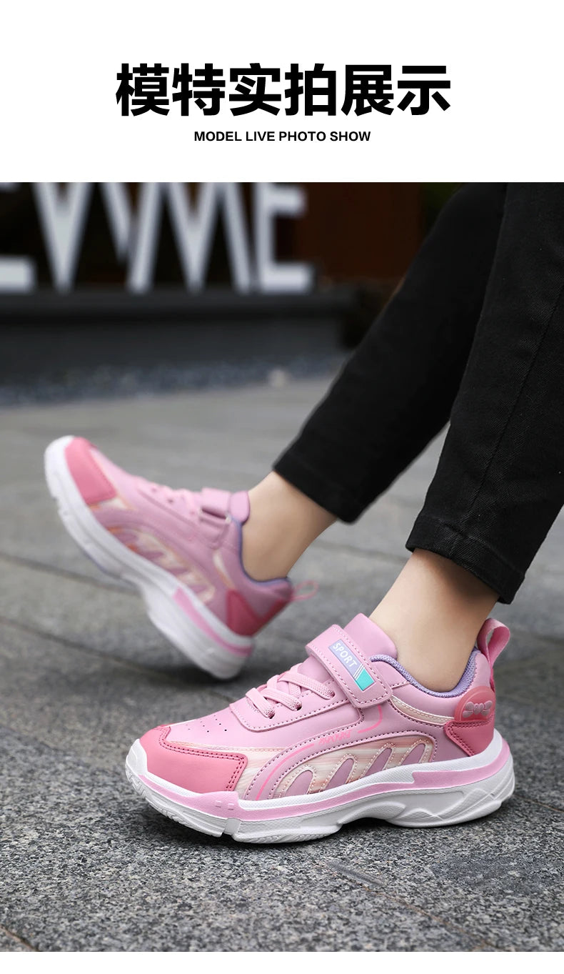 Schule Sneaker Für Mädchen Rosa 2025 Neu Komfortabel Frühling Casual Schuhe Für Kinder Weich Flexibel Kinder Mädchen Sport Schuhe