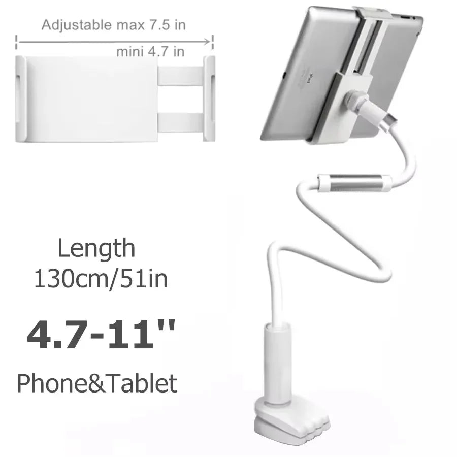 Tablet-Halterung 2025: Flexible Long Arm Stand 5-11'' Phone Tablet Support Xiaomi Samsung iPad Collection