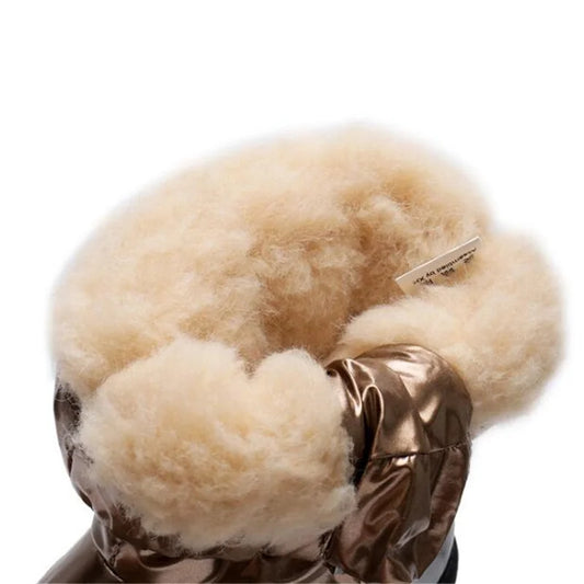 Kinder-Schneestiefel, 2025, Herbst-Winter-Wolle, warm halten, Kinderstiefel, Marke, modisch, wasserdicht, rutschfest, Baumwollschuhe für Mädchen und Jungen