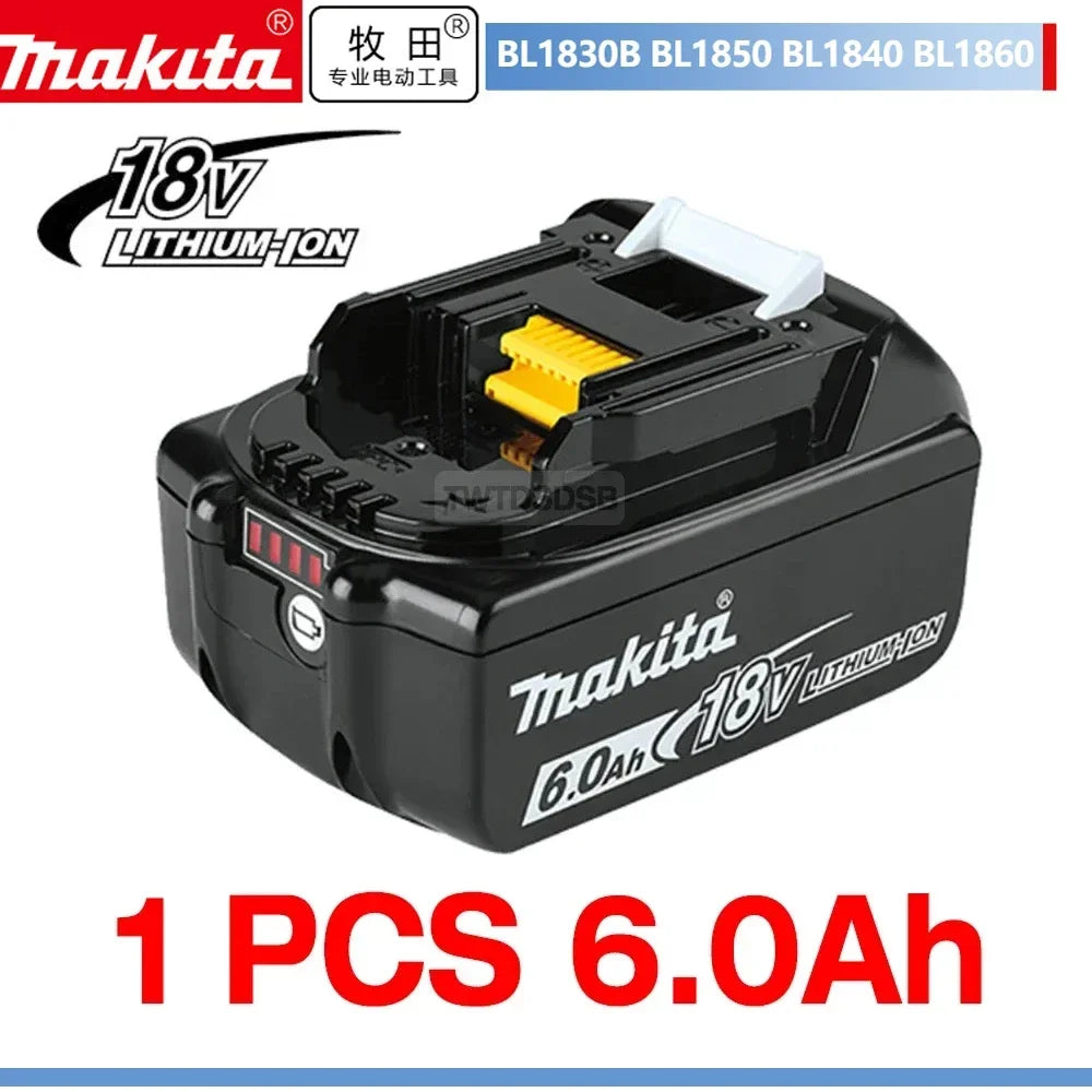 Genuine Makita 18 V Battery, 6Ah Lithium-Ion,makita 18v battery,Batterie Makita 18V Replacement, Safe & Efficient