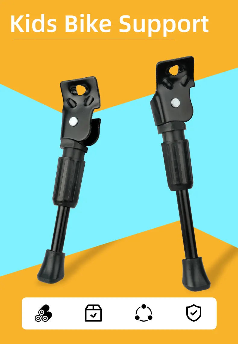 Kids Bike Kickstand Parking Stand Foot Brace Children Bicycle Side Support 12/14/16/18/20 Inch