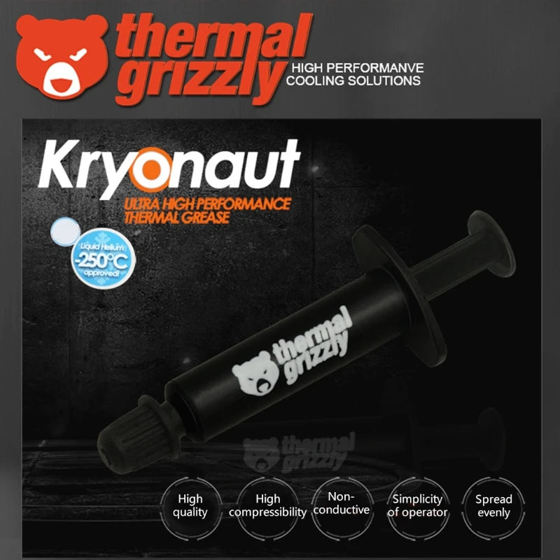 Wärmeleitpaste 2025 - Crust Pro Kryonaut 12.5W/m-K - CPU GPU Laptop IC Prozessor Thermal Grease 12g