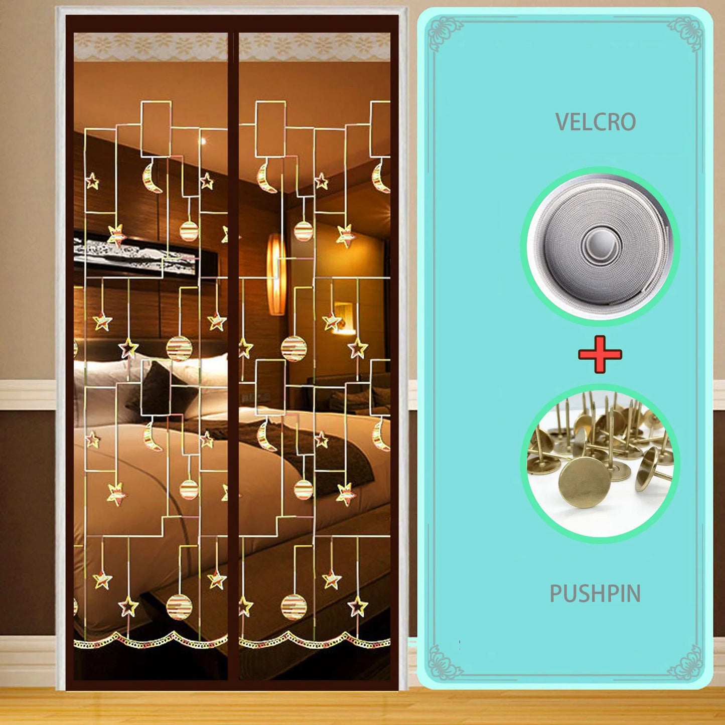 Door Curtain Summer Anti-mosquito Household Magnetic Screen Door Screen Magnet Pair Suction Partition Curtain Free Punch