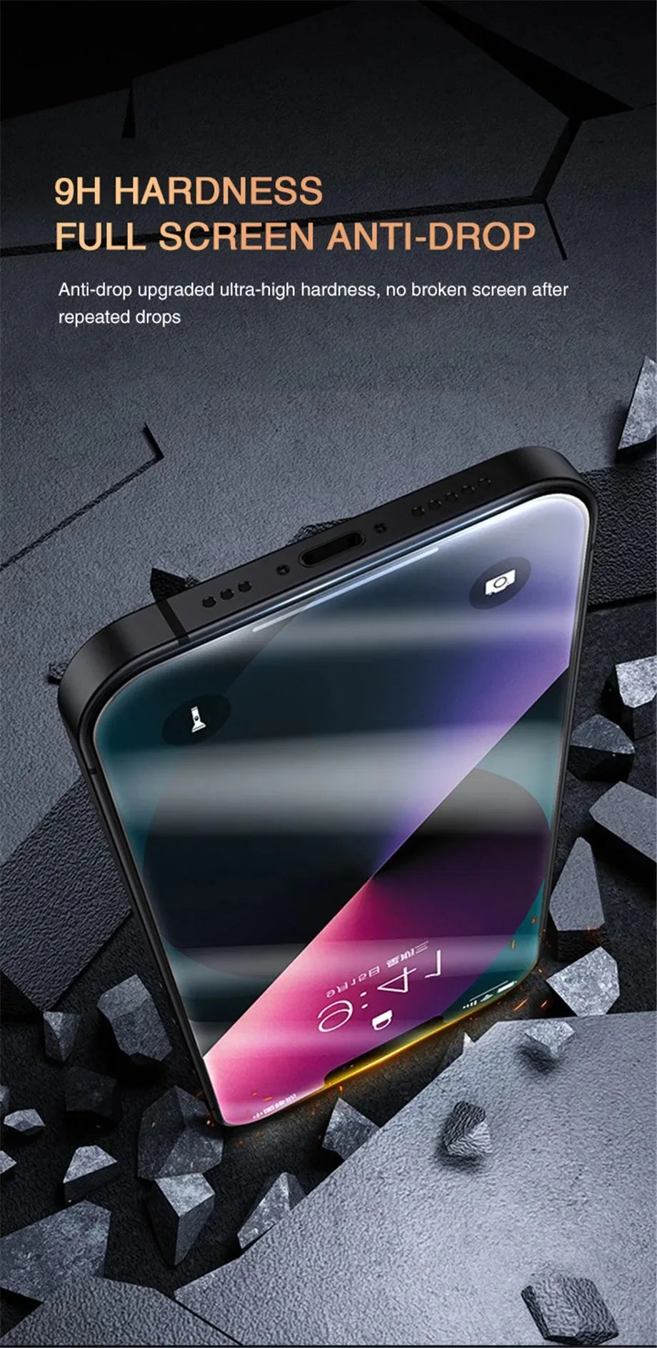 iPhone-Displayschutz 2025: Anti-Spy Tempered-Glass - Privacy Protection Collection