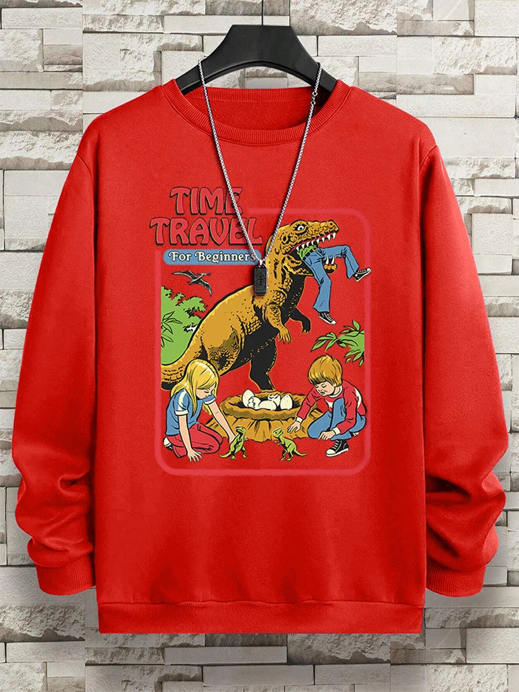 Teekossc Sweatshirt Harajuku Druck-M L, Polyester, O-Kragen