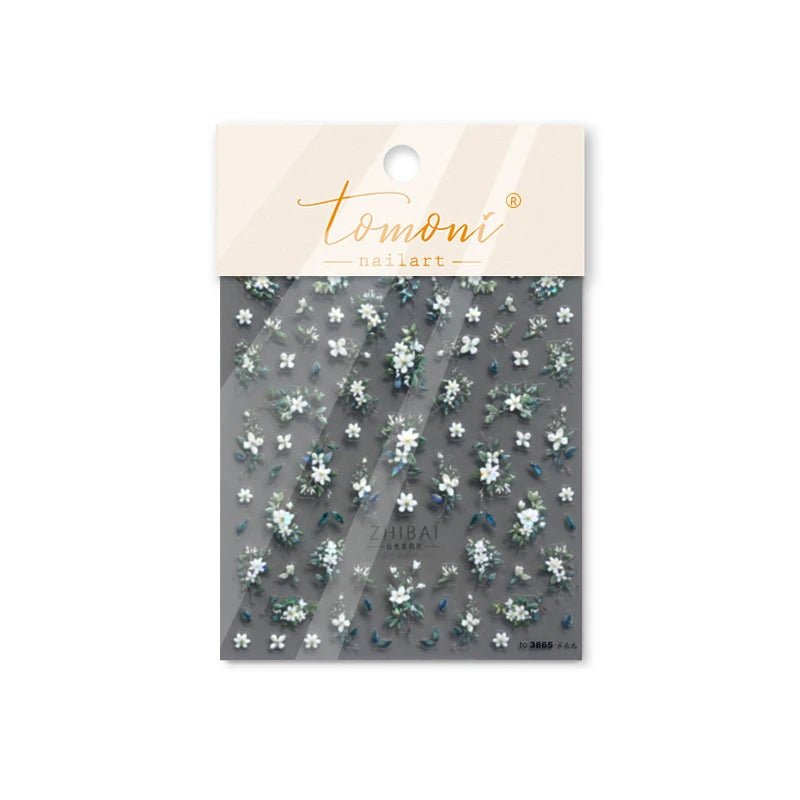 NAILFYOU 5D Glitter Nagelsticker Premium - 10,3x8cm 1 Stück